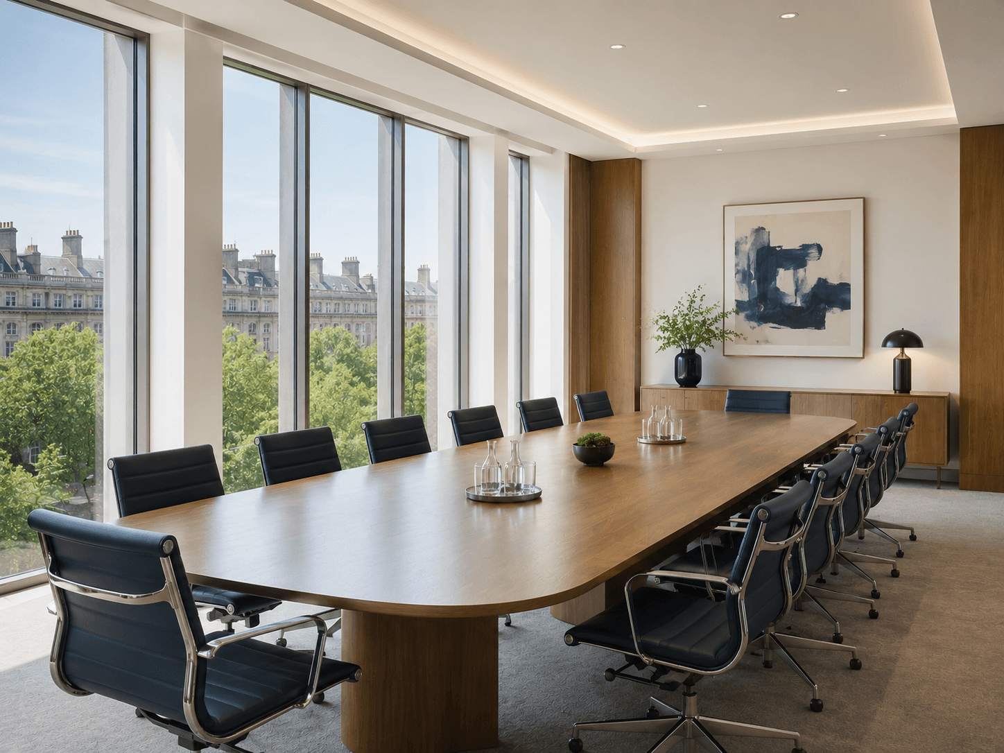 Quiet professional boardroom