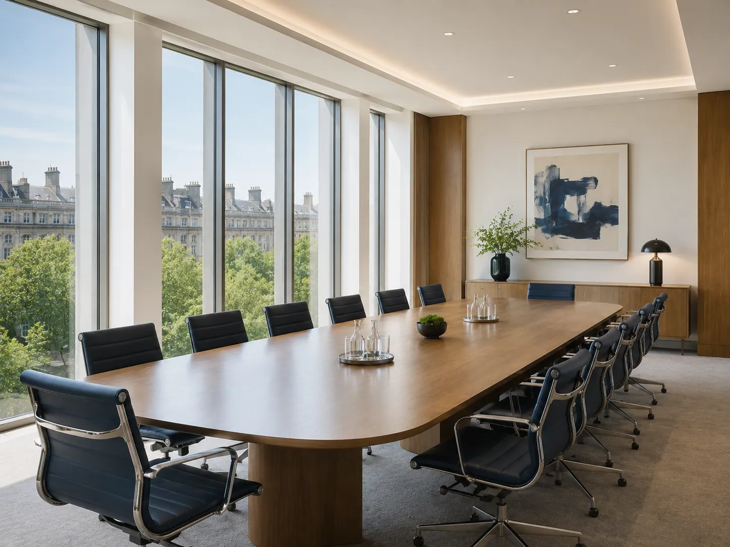 Quiet professional boardroom