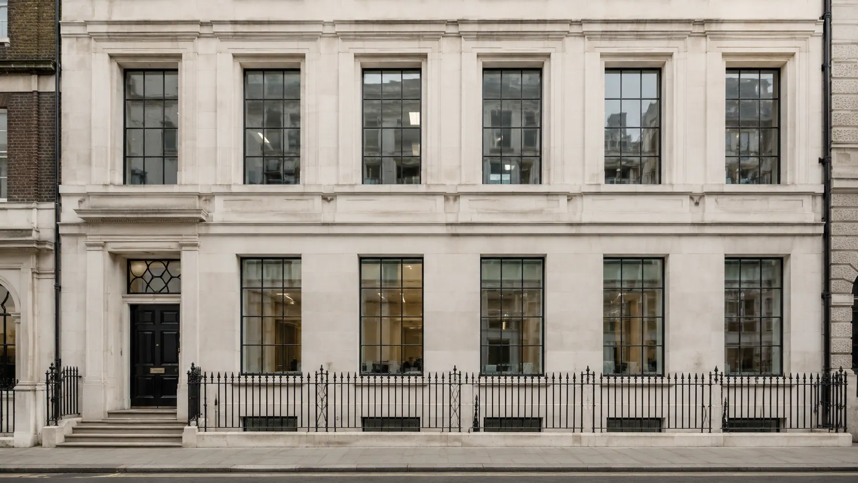 Georgian townhouse facade
